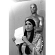 Sacheen Littlefeather appears at the Academy Awards ceremony to announce that Marlon Brando was declining his Oscar as best actor for his role in “The Godfather,” on March 27, 1973.